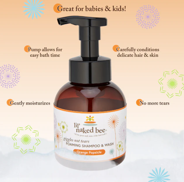 Orange Popsicle Giggles Not Tears Foaming Shampoo & Wash