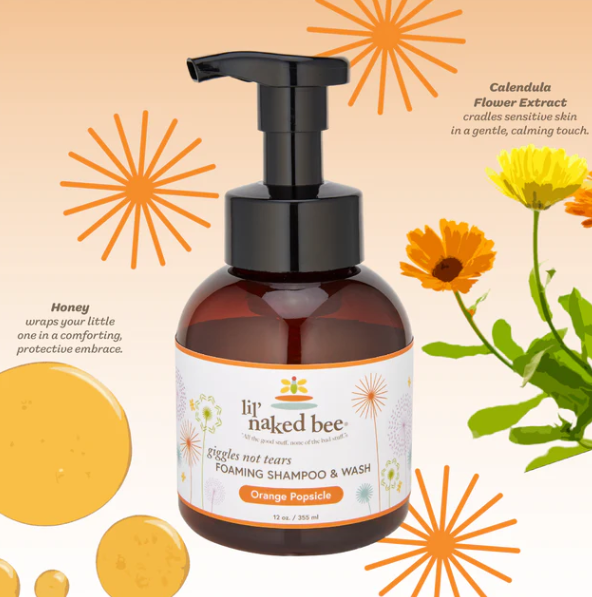 Orange Popsicle Giggles Not Tears Foaming Shampoo & Wash