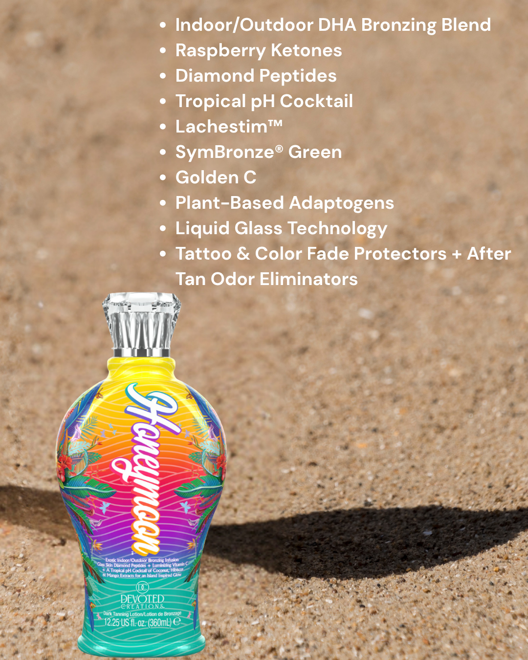Devoted Creations Honeymoon Ultra Dark Indoor/Outdoor Bronzing Tanning Lotion 12.25oz