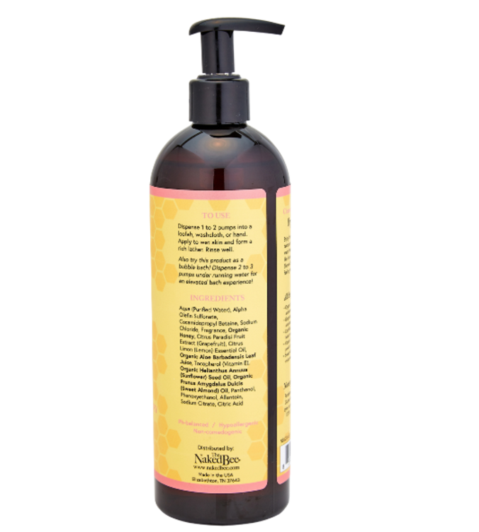 The Naked Bee Grapefruit Blossom Honey Bath and Shower Gel