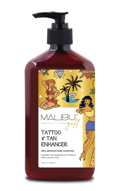 Malibu Gold Tattoo & Tan Enhancer 18oz