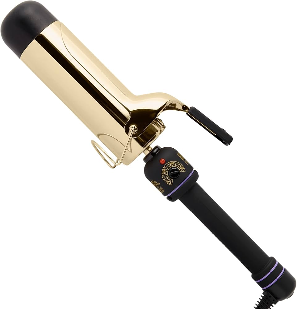 Hot Tools 24K Gold Extended Barrel Curling Iron 1 ¼″ – 24K Gold Technology, Extra‑Long Barrel for Waves & Curls