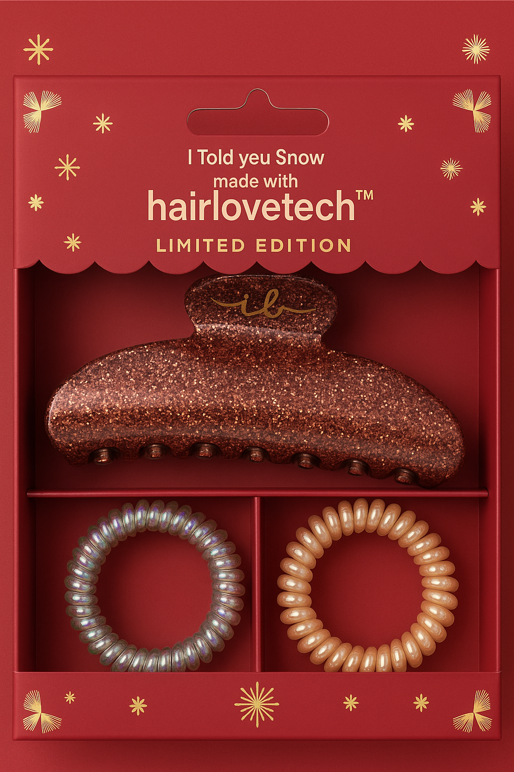 Invisibobble “I Told You Snow” Limited Edition Hair Claw & Hair Spiral Gift Set – HairLoveTech™
