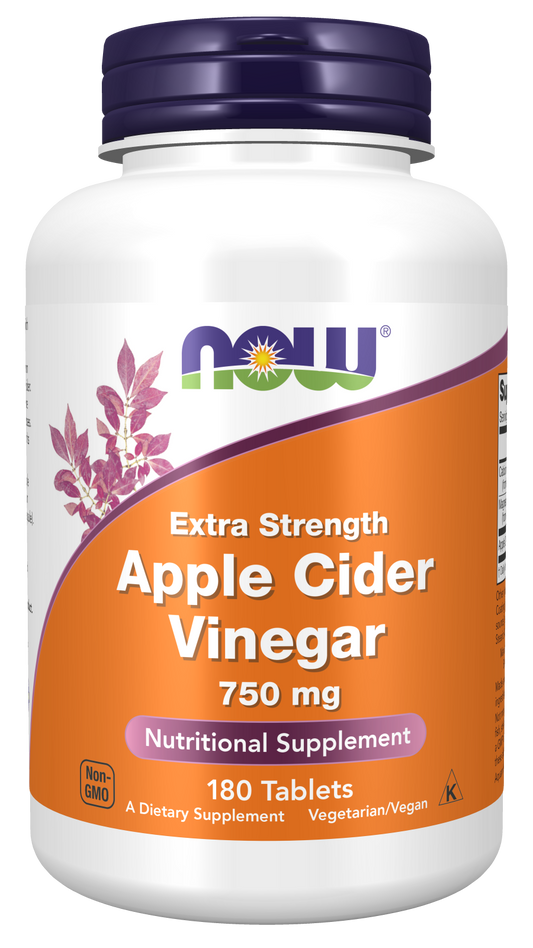 Apple Cider Vinegar, Extra Strength 750 mg - 180 Tablets