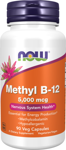 Methyl B-12 5,000 mcg - 90 Lozenges Nervous System Health Energy Production