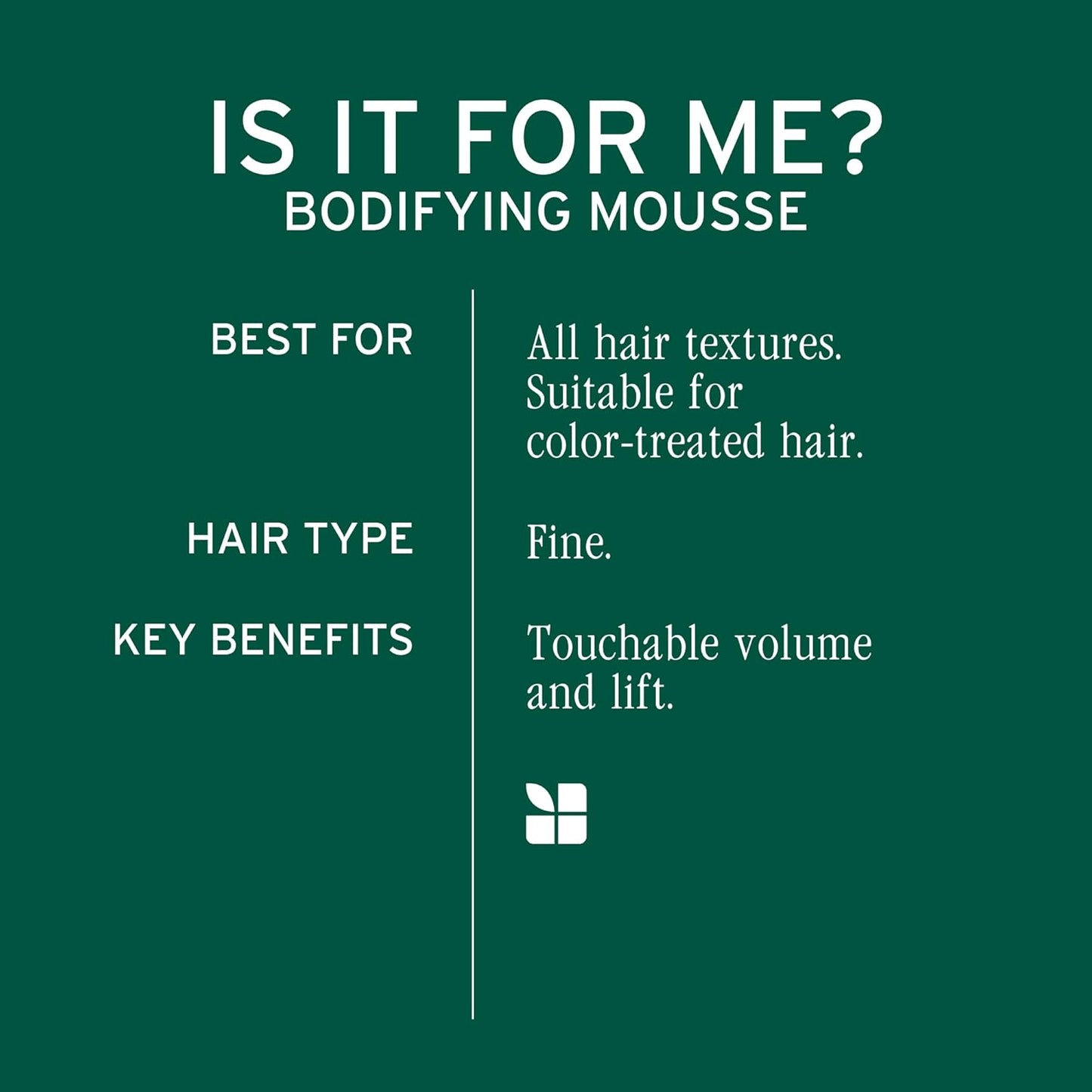 Biolage Bodifying Mousse
