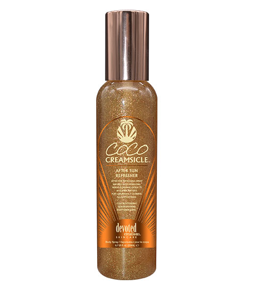 devoted creations coco creamsicle After Sun Refreshing Spray Infused with Hydrating Hibiscus