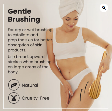 Lindo Natural Bamboo Dry Brush