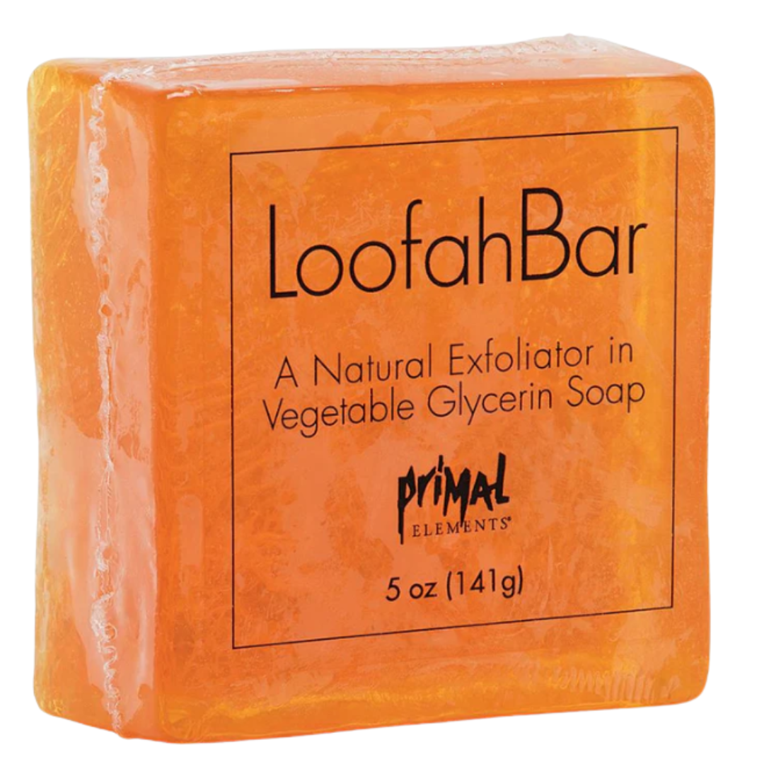 Primal Elements LoofahBar glycerin soap bar with natural loofah sponge