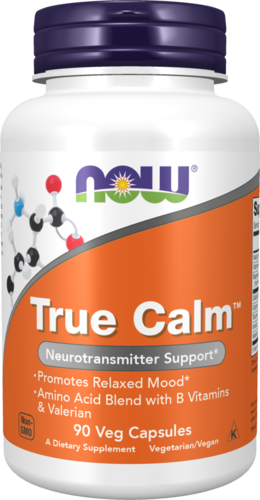 NOW Supplements, True Calm™, with Magnesium, GABA, B Vitamins & More, 90 Veg Capsules
