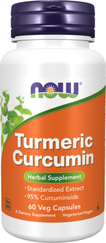 NOW Supplements, Turmeric Curcumin, Derived from Turmeric Root Extract, 95% Curcuminoids, Herbal Supplement, 60 Veg Capsules