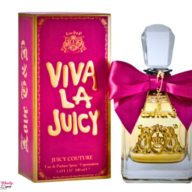 Viva La Juicy Eau de Parfum 3.4 oz bottle pink bow